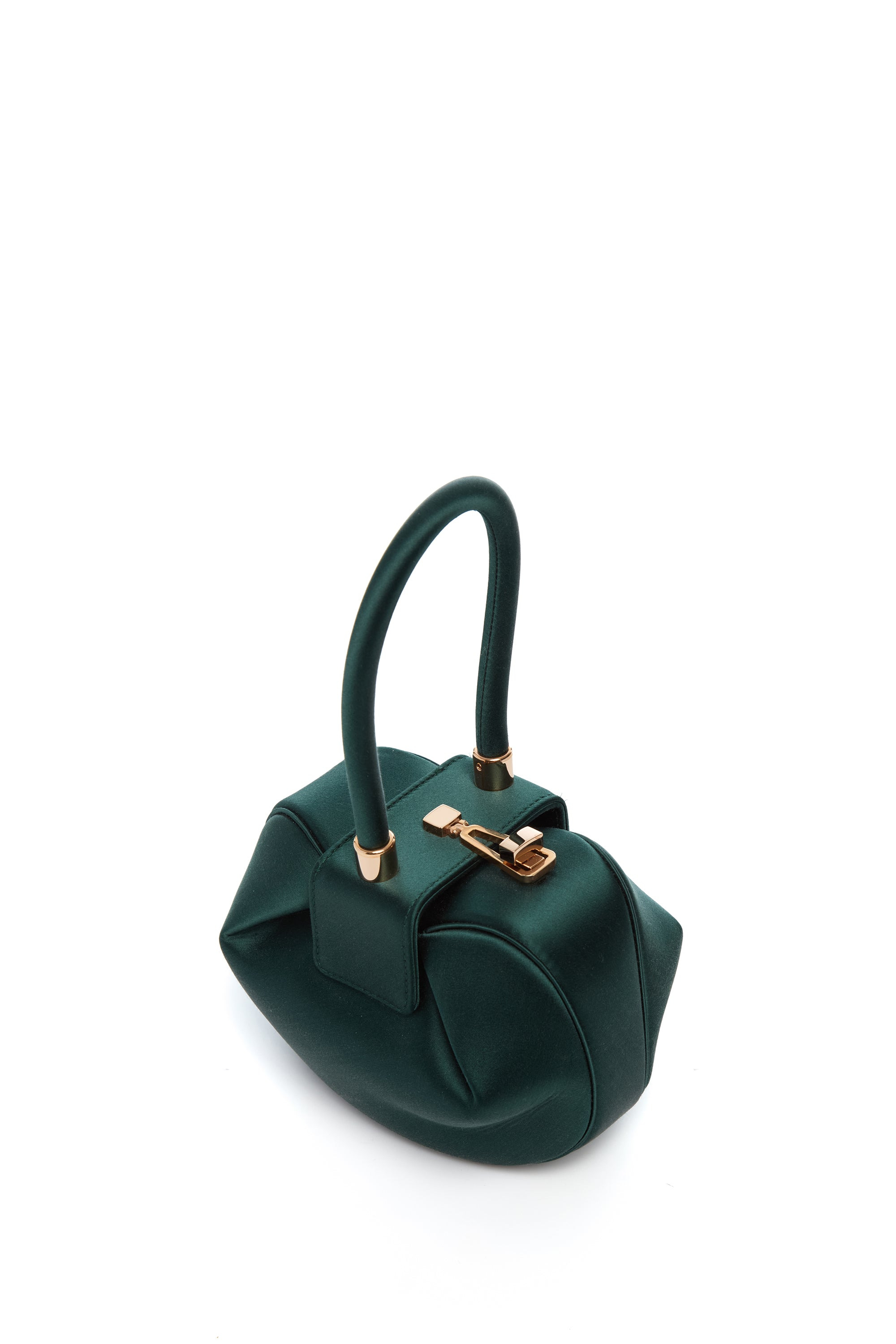 Demi Bag in Emerald Satin - 3
