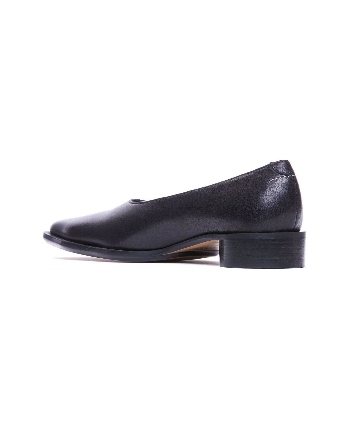 Square Toe Slip-on Ballerinas - 3
