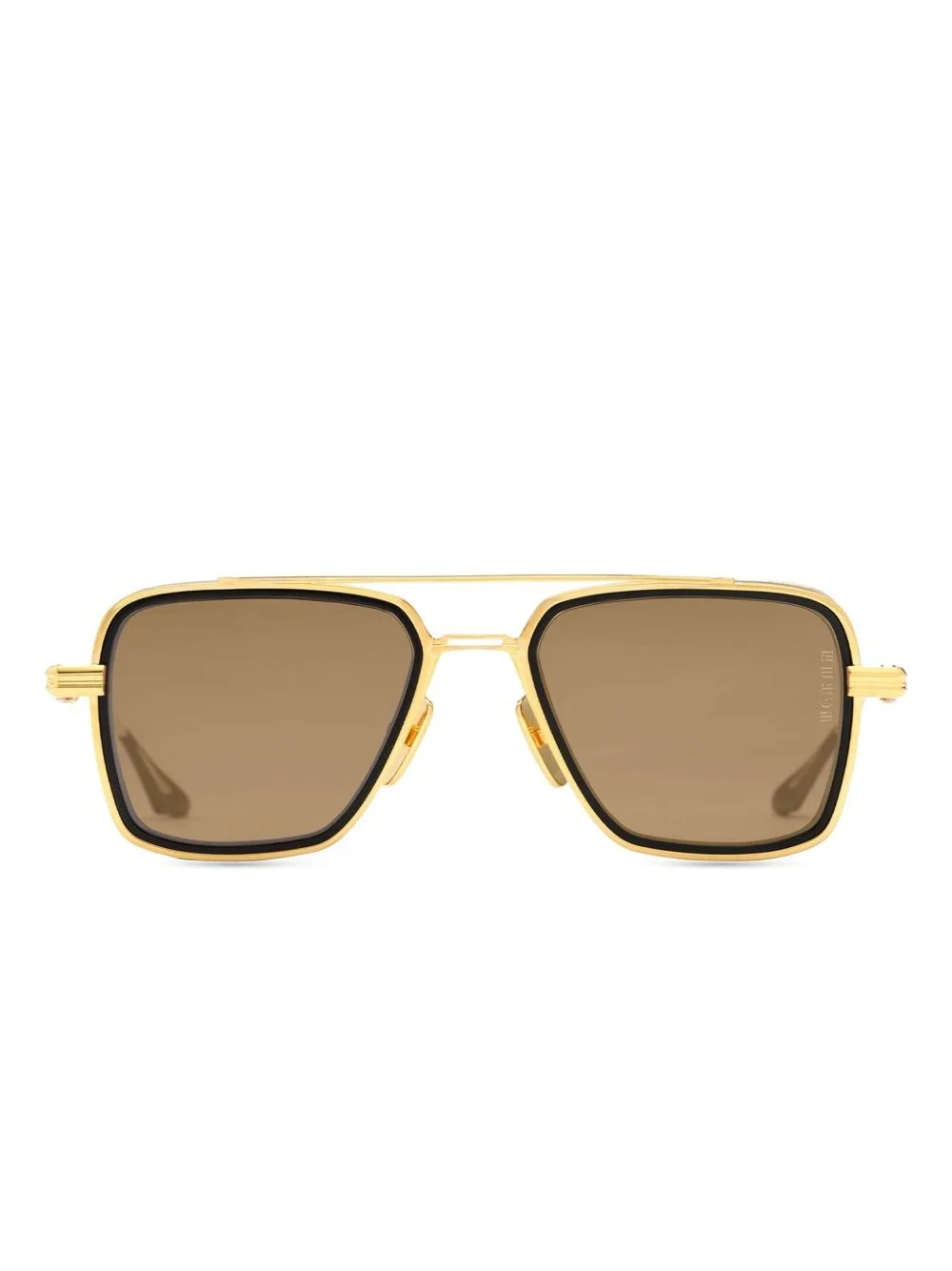 titanium square-frame sunglasses - 1