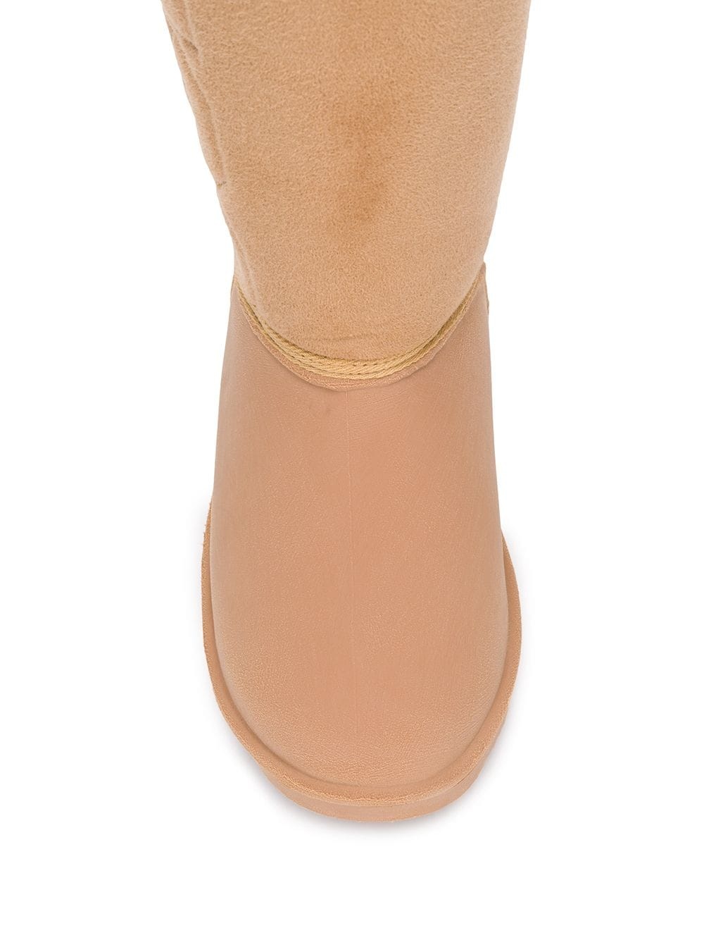 logo shearling boots - 4