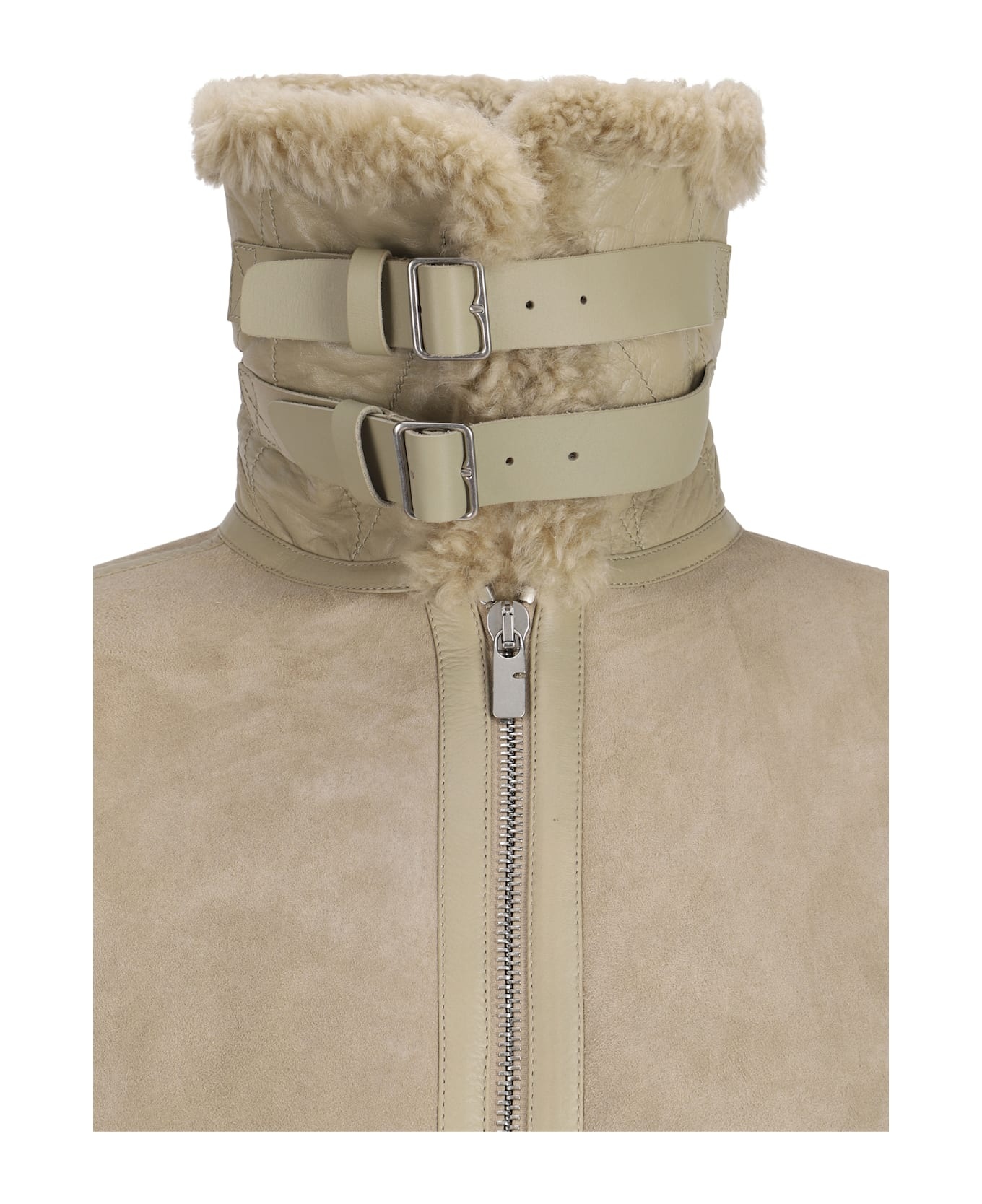 Shearling Zip-up Jacket - 3