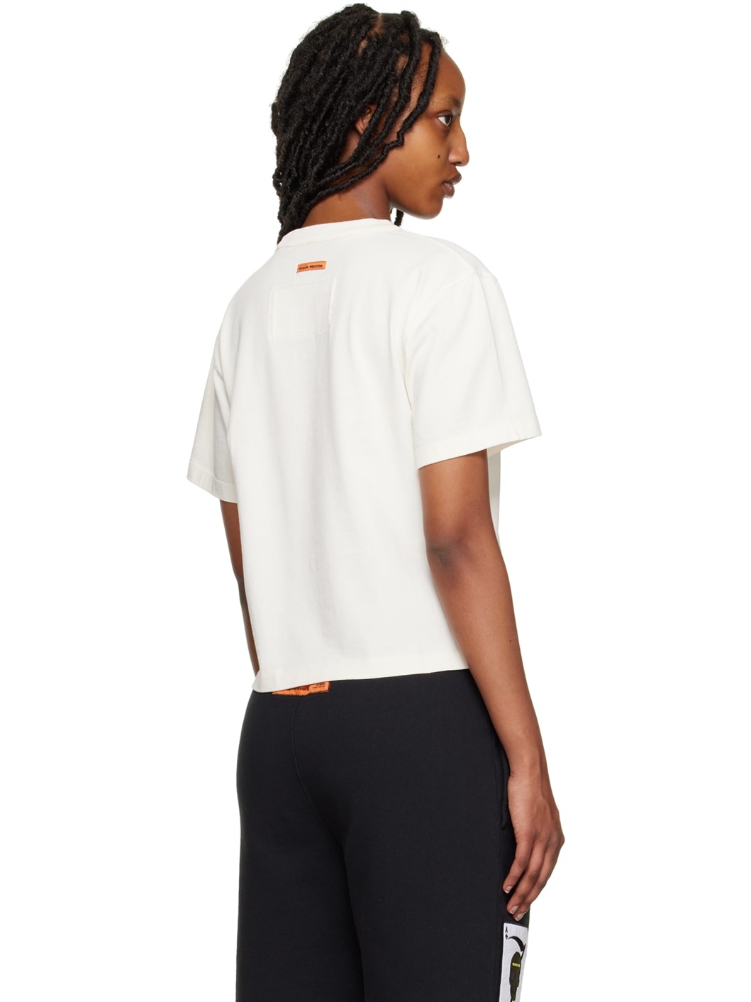 White 'H.P. N.Y.' T-Shirt - 3