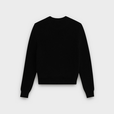 CELINE CREW NECK SWEATER IN 'TRIOMPHE' RIBBED WOOL outlook