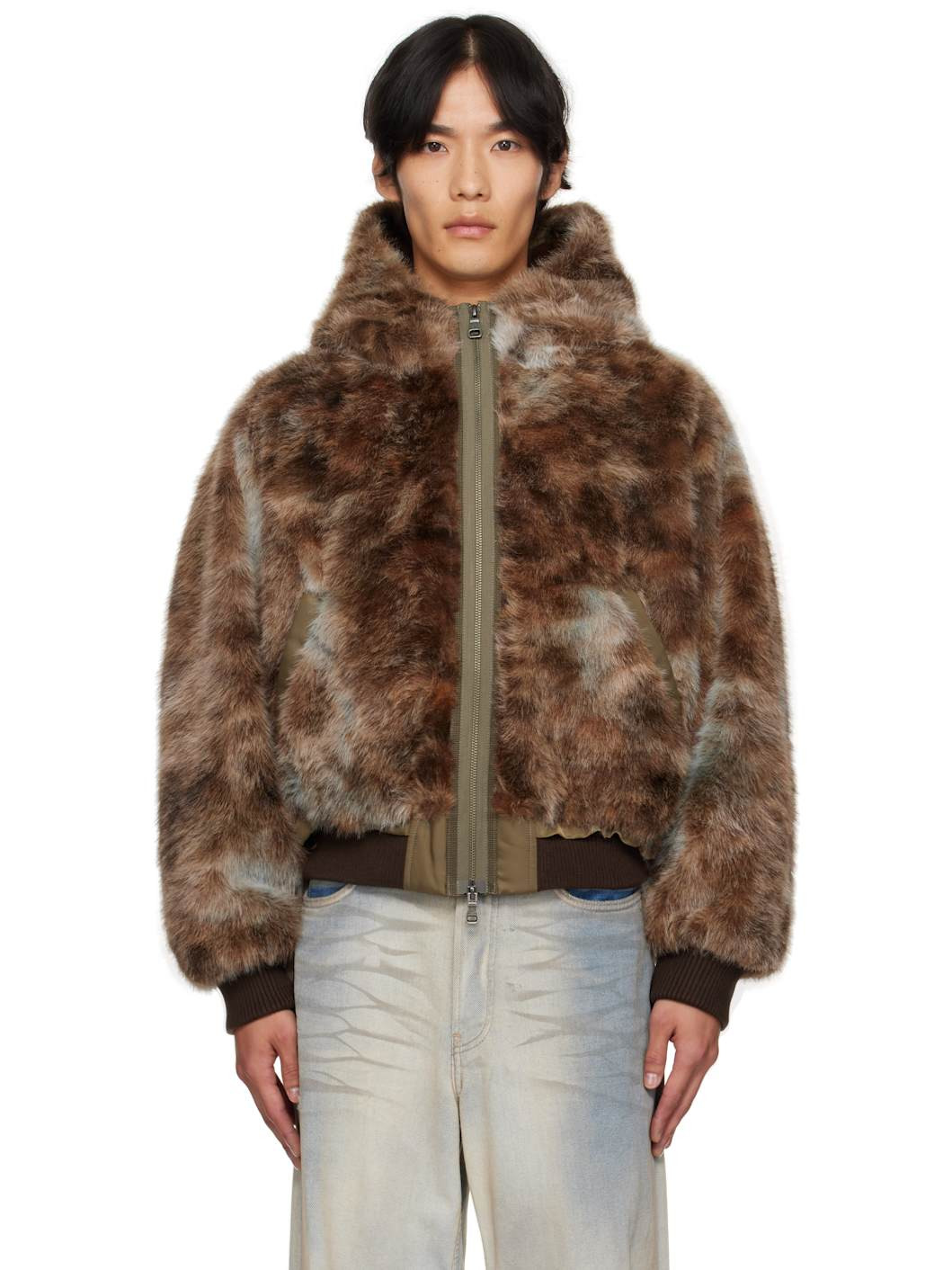 Brown Vanessa Faux-Fur Jacket - 1