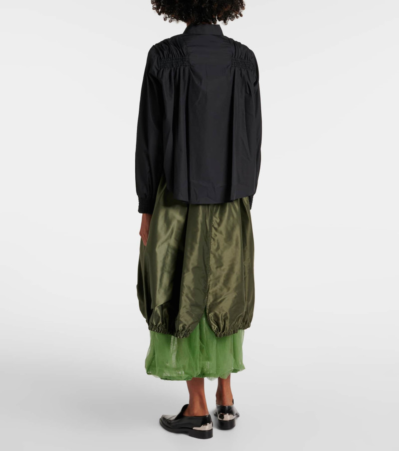 Shirred cotton shirt 3