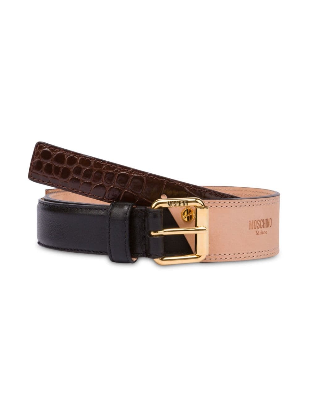 colour-block belt - 3