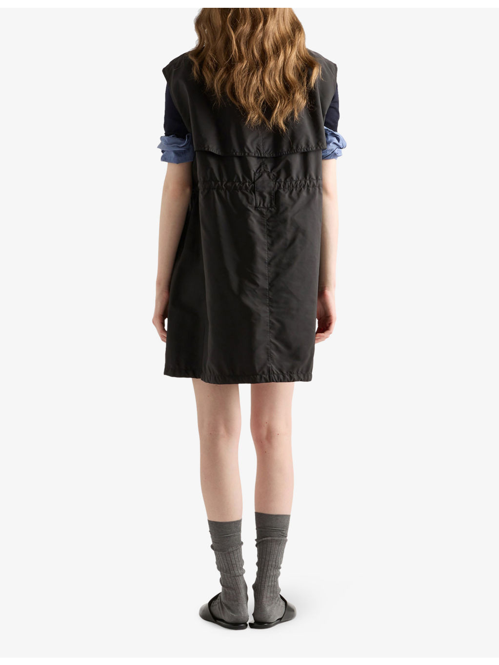 Triangle-Logo Re-Nylon Mini Dress - 4