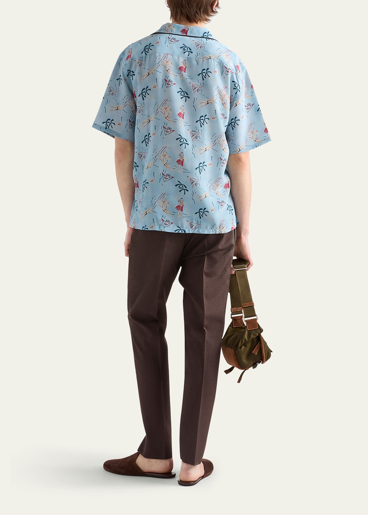 Men's Hawaiian-Print Short-Sleeve Shirt - 3