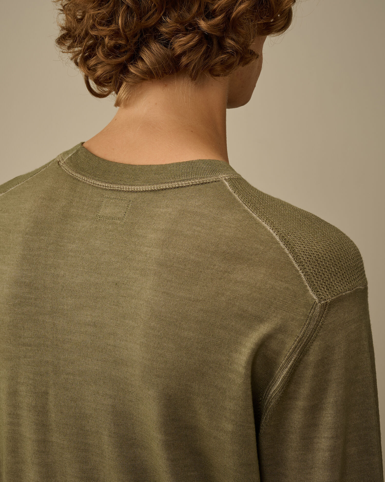 Merino Wool Crewneck Lens Sweater - 6