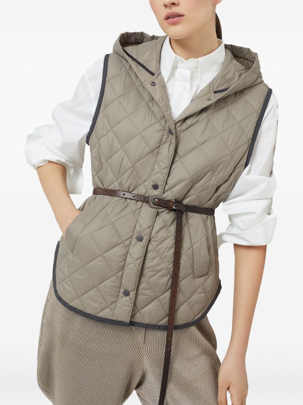 quilted gilet - 6