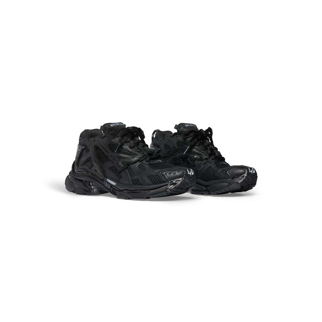 Women's Runner Sneaker in Black - 2