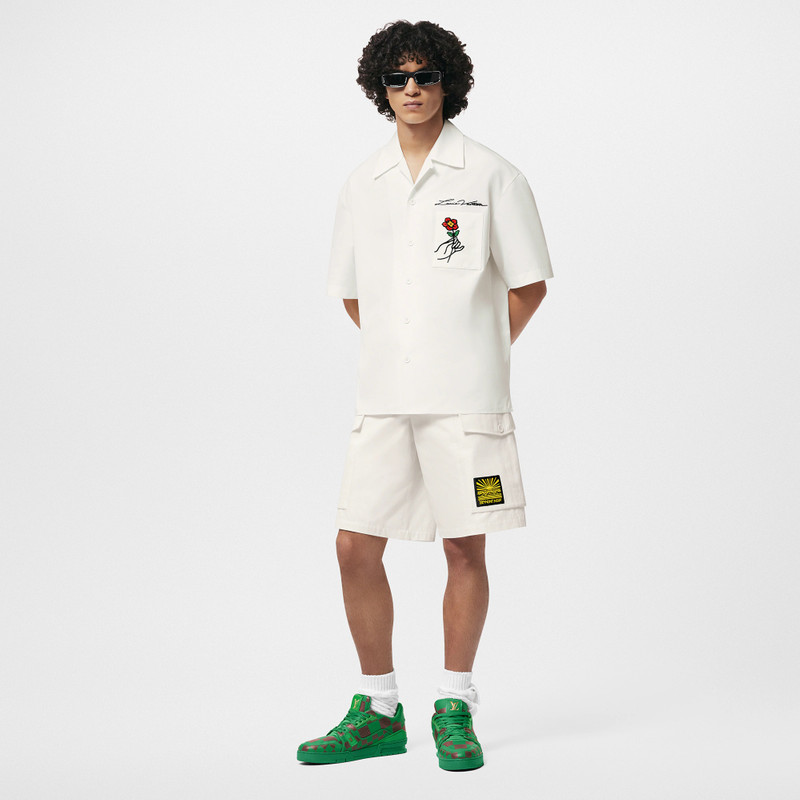 Louis Vuitton Open Collar Short-Sleeved Cotton Shirt outlook