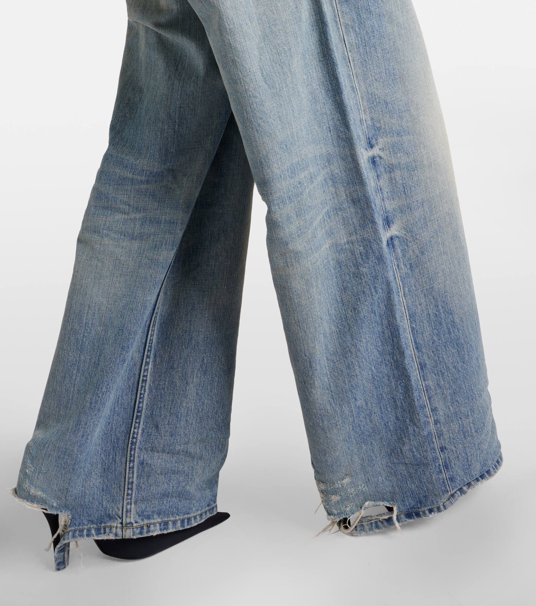 Mid-rise wide-leg jeans - 5