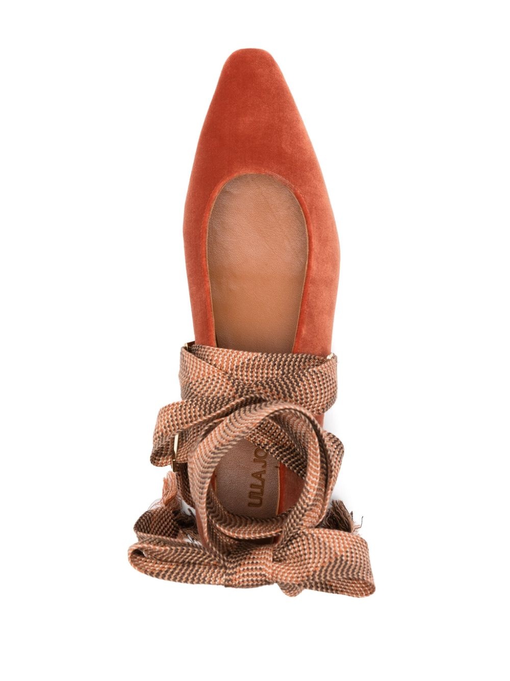 Arlo velvet ballerina shoes - 4