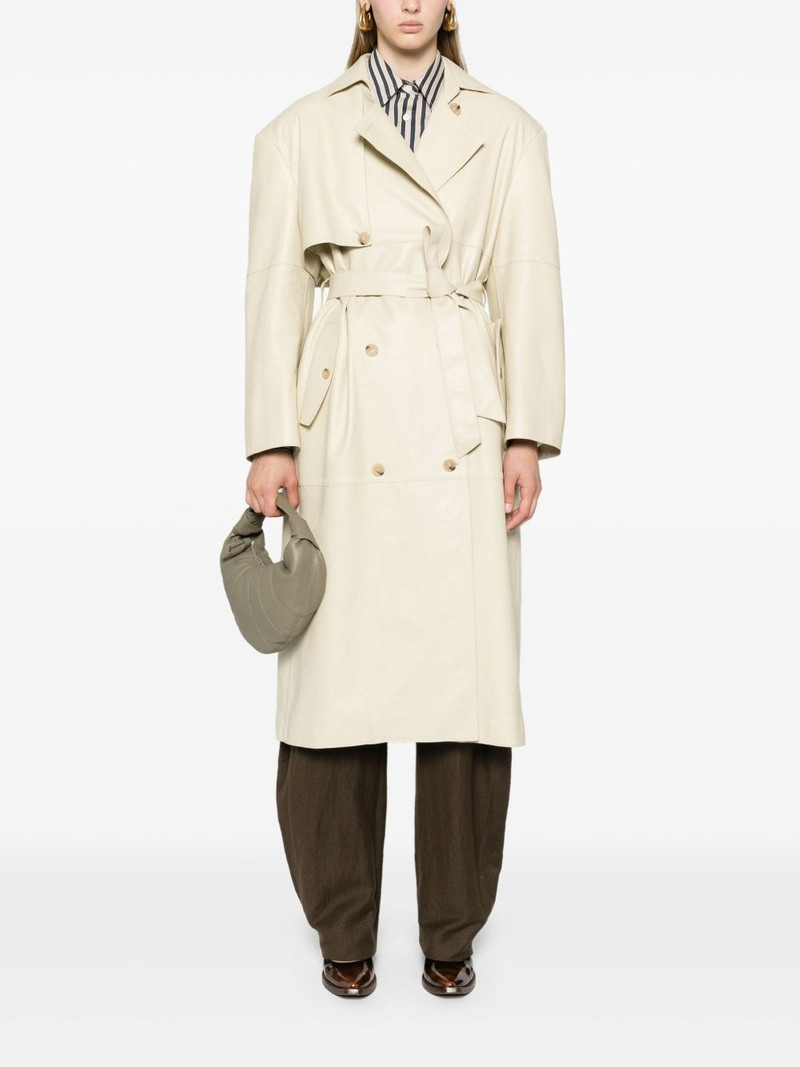 AERON Peggy leather trench coat outlook