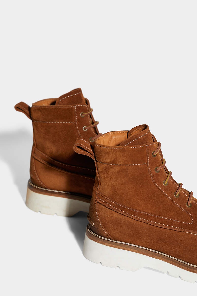 PREPPY PASTEL BOAT ANKLE BOOTS - 5