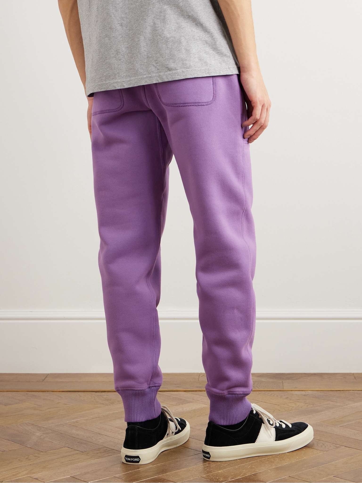 Tapered Garment-Dyed Cotton-Jersey Sweatpants - 3