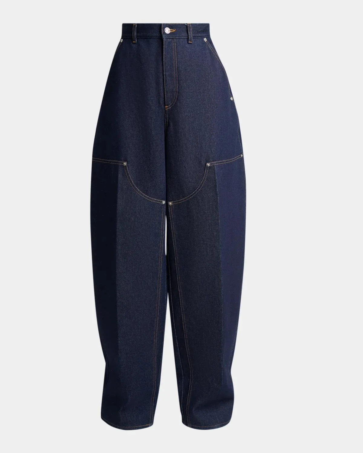 Raw Denim Balloon Barrel-Leg Jeans - 1