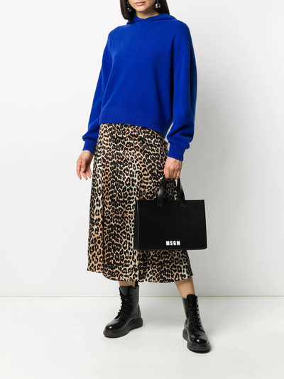 MSGM logo print tote bag outlook