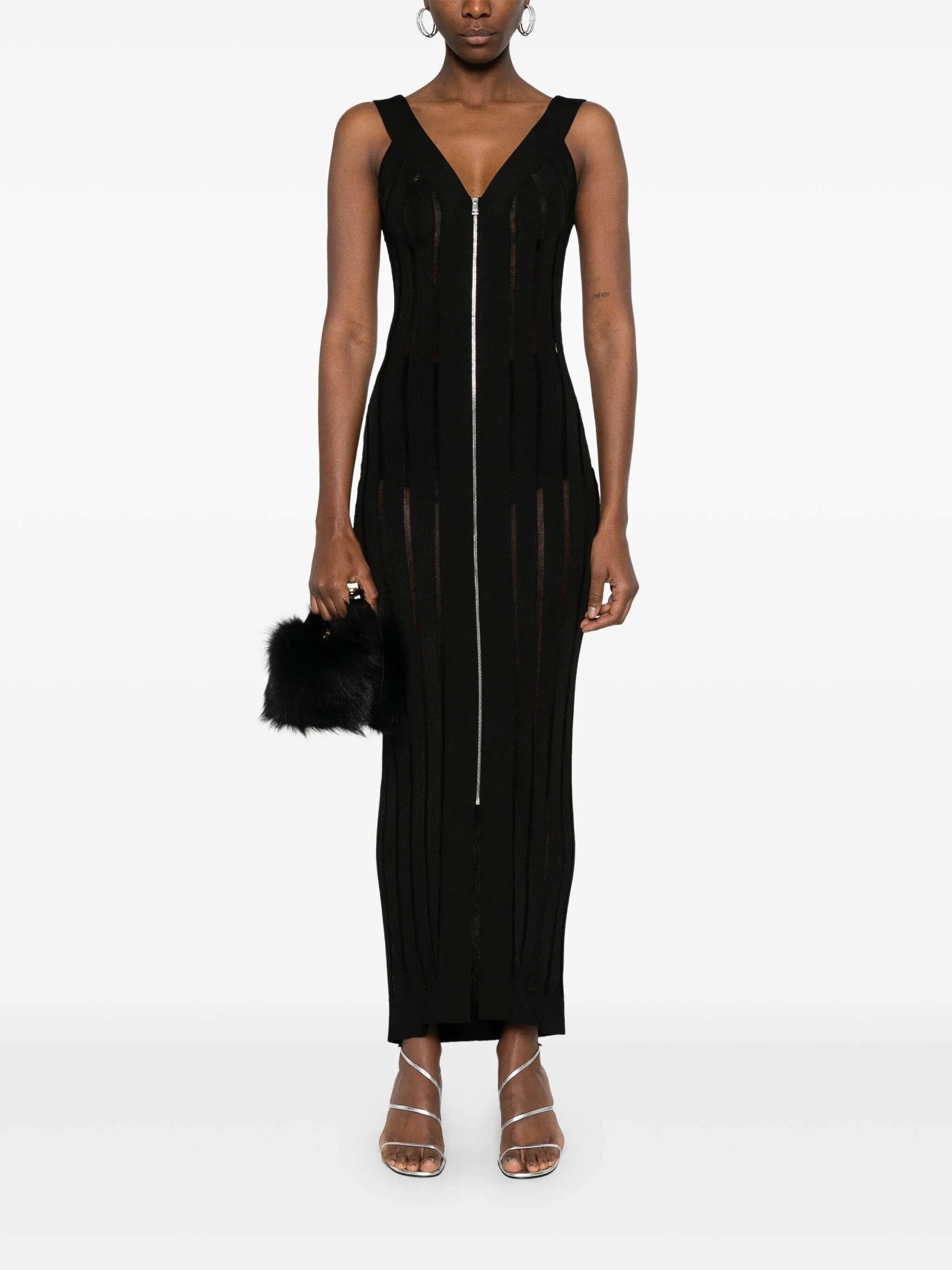 ribbed-knit maxi dress - 2