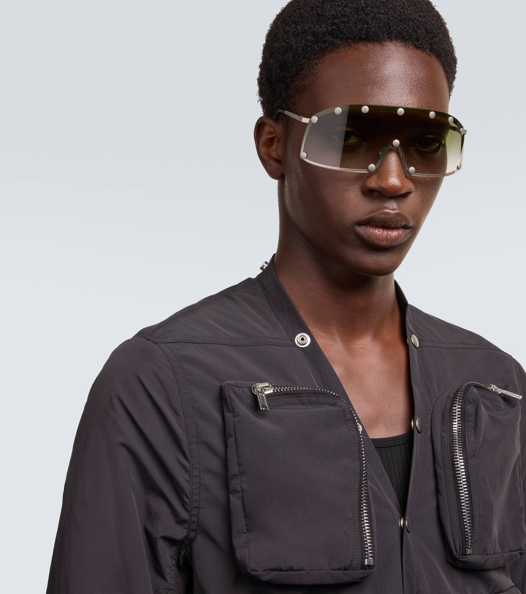 Studded shield sunglasses - 3
