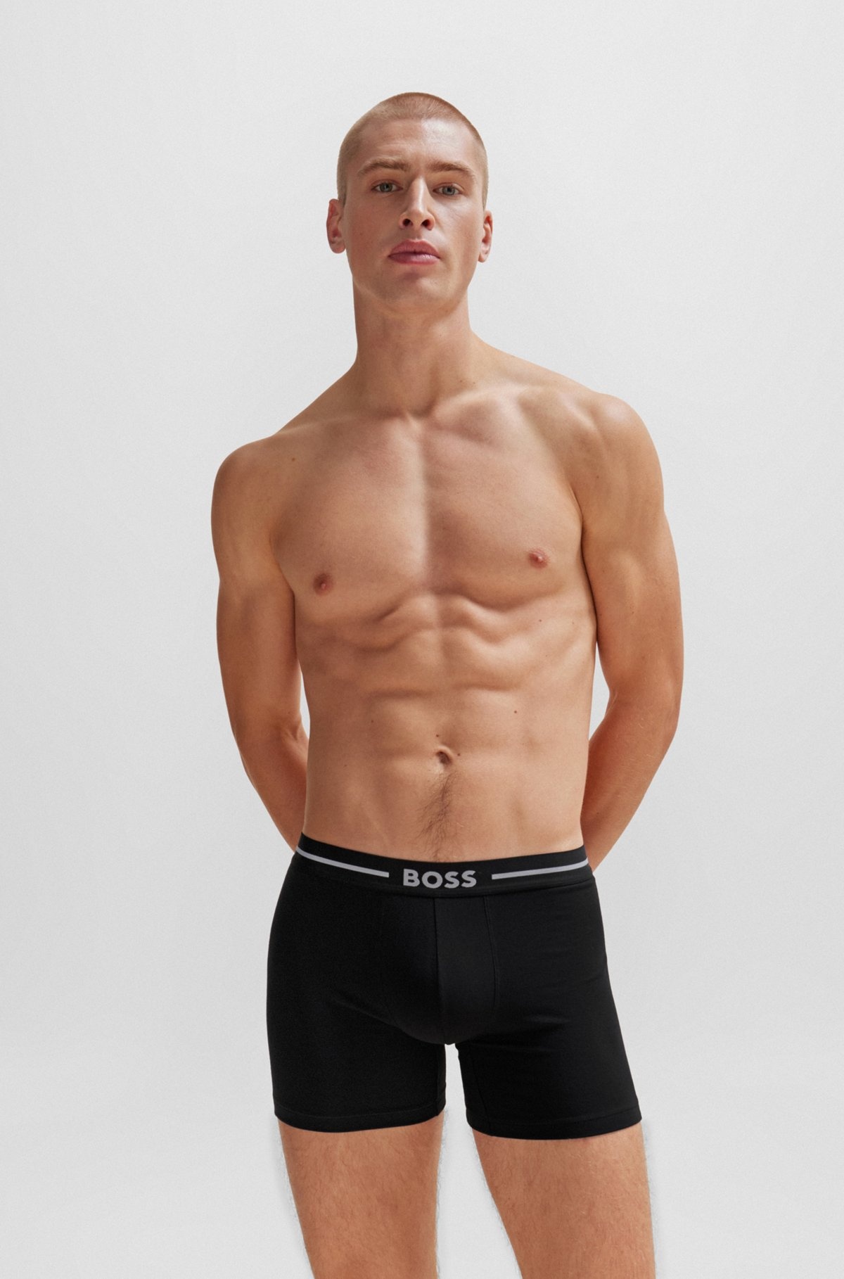 THREE-PACK OF BOXER BRIEFS IN STRETCH COTTON - 2