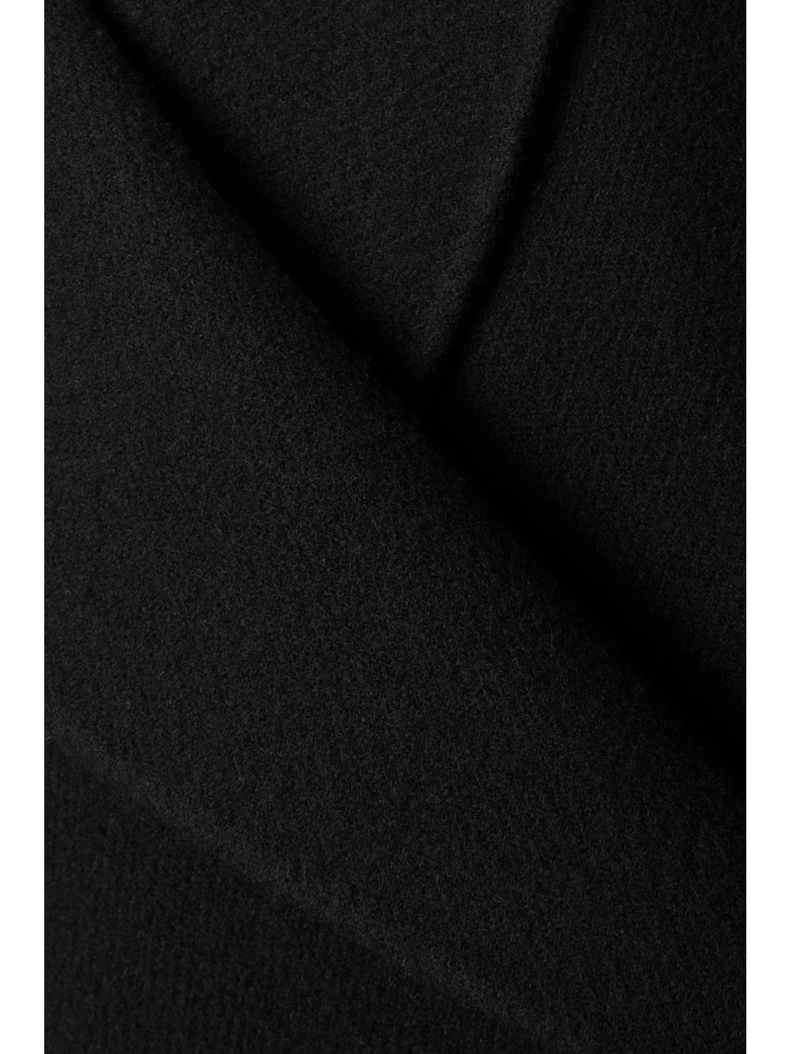 Essentials Polli double-breasted wool-blend coat Black - 4