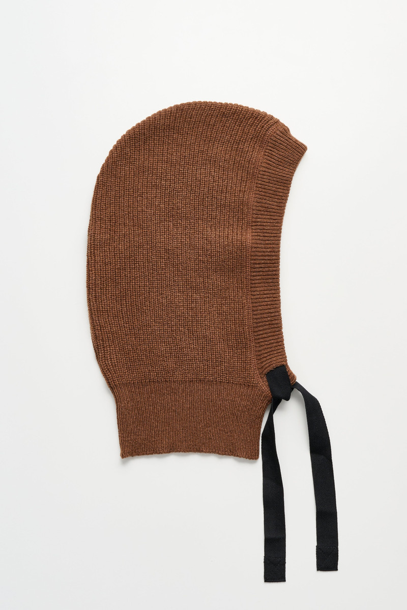 MARGARET HOWELL MARGARET HOWELL MHL KNITTED HOOD LAMBSWOOL CONKER outlook