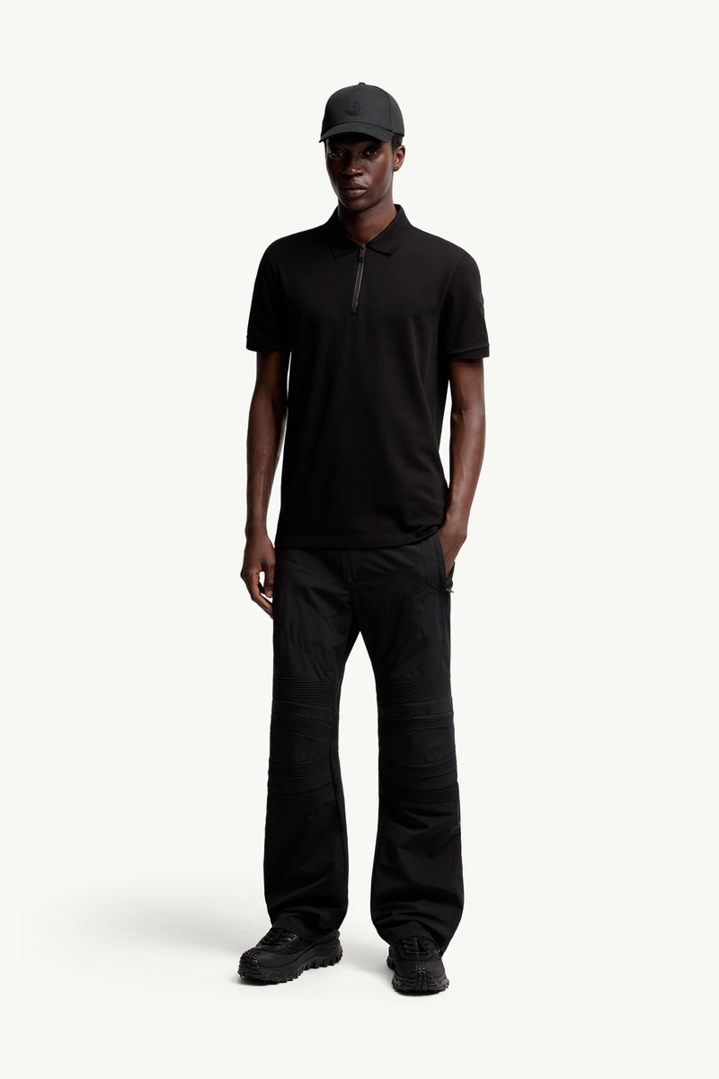 Moncler Logo Patch Cotton Piquet Polo Shirt outlook