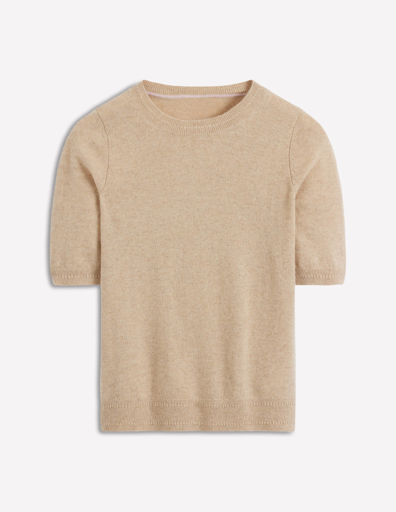 Eva Cashmere T-Shirt-Chinchilla Melange 6