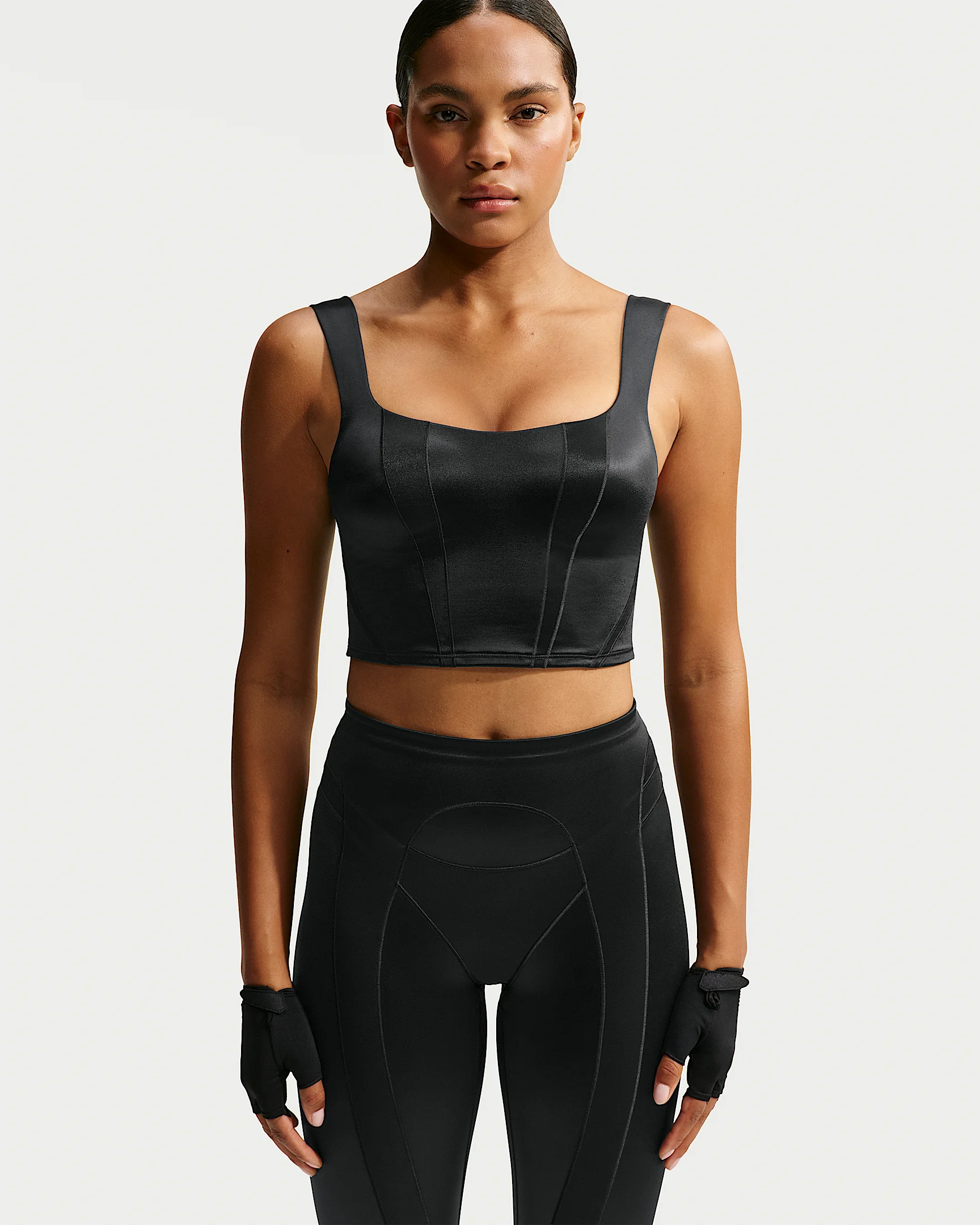 NikeSKIMS Satin Shine Women's Cropped Tank Top - 1