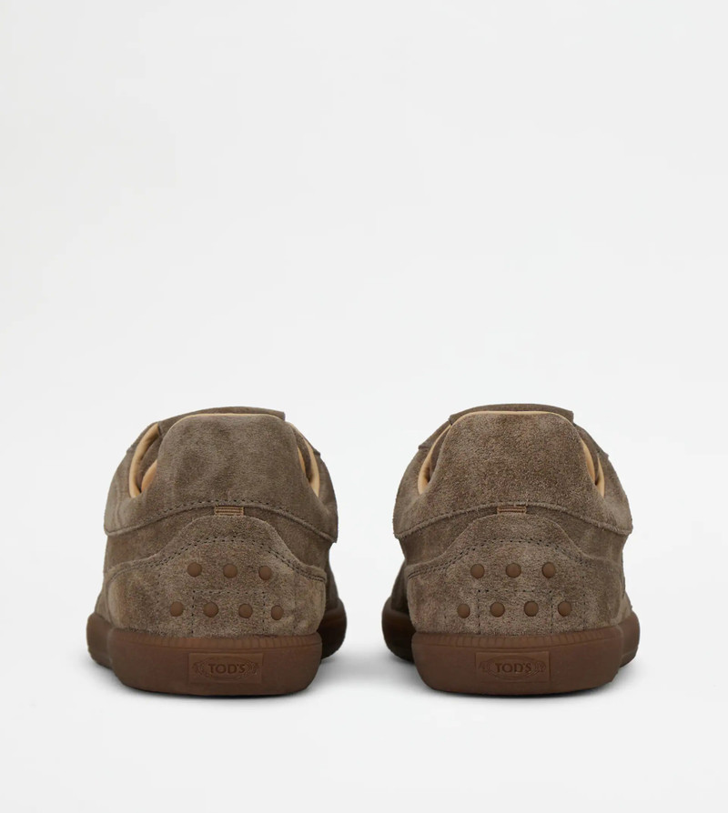 Tod's TOD'S TABS SNEAKERS IN SUEDE - GREY outlook