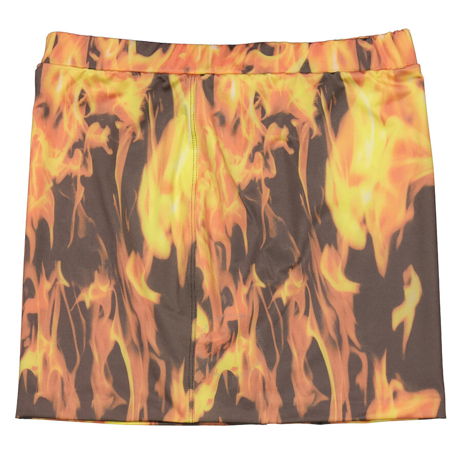 Vetements Ladies Fire Print Mini Skirt - 5