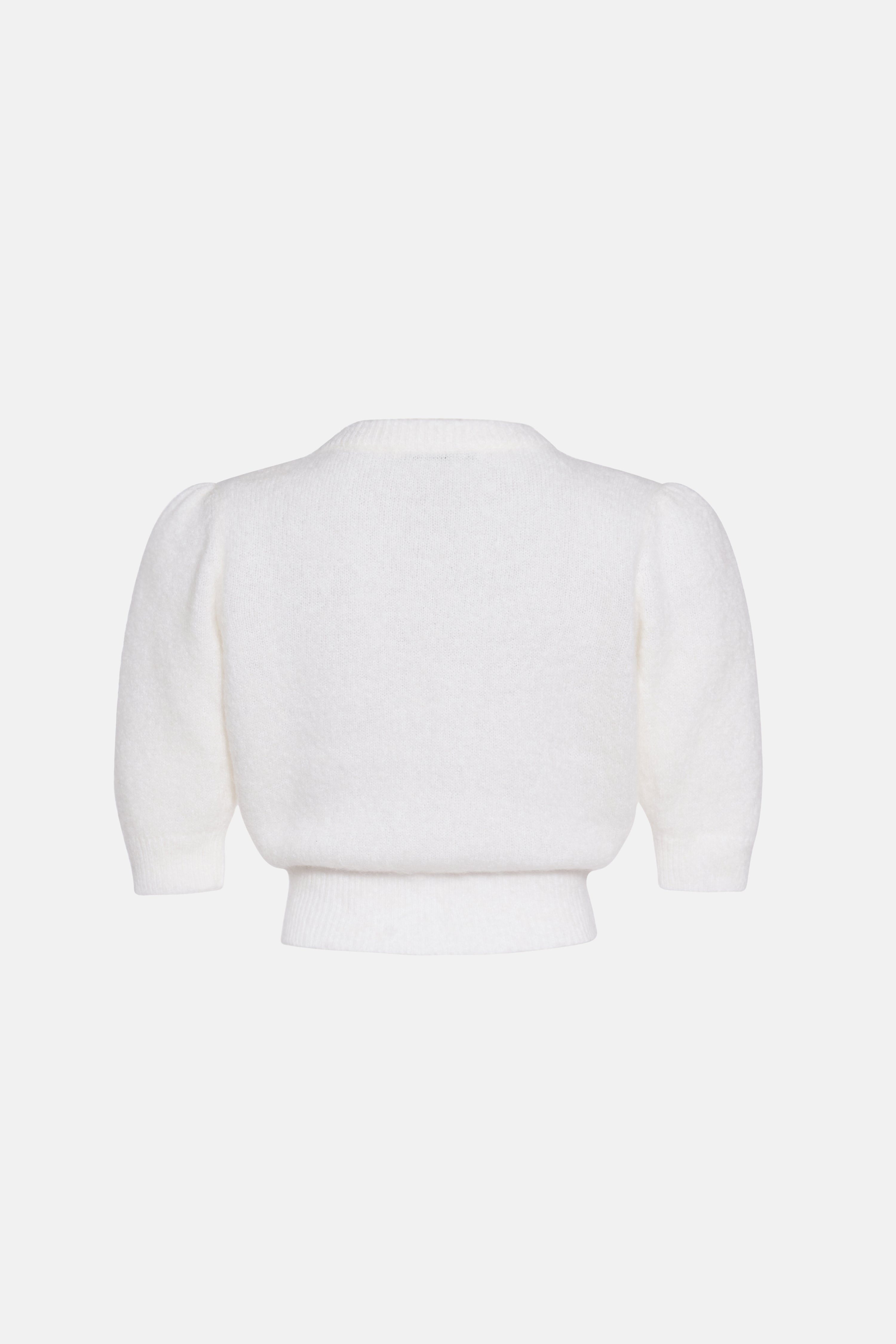KNITTED MOHAIR JUMPER WITH EMBROIDERY - 2