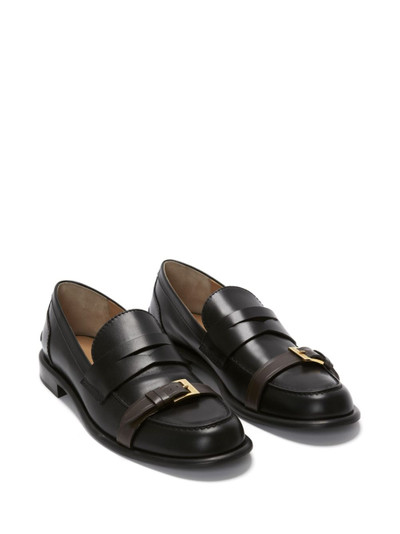 JW Anderson buckle-detail leather loafers outlook