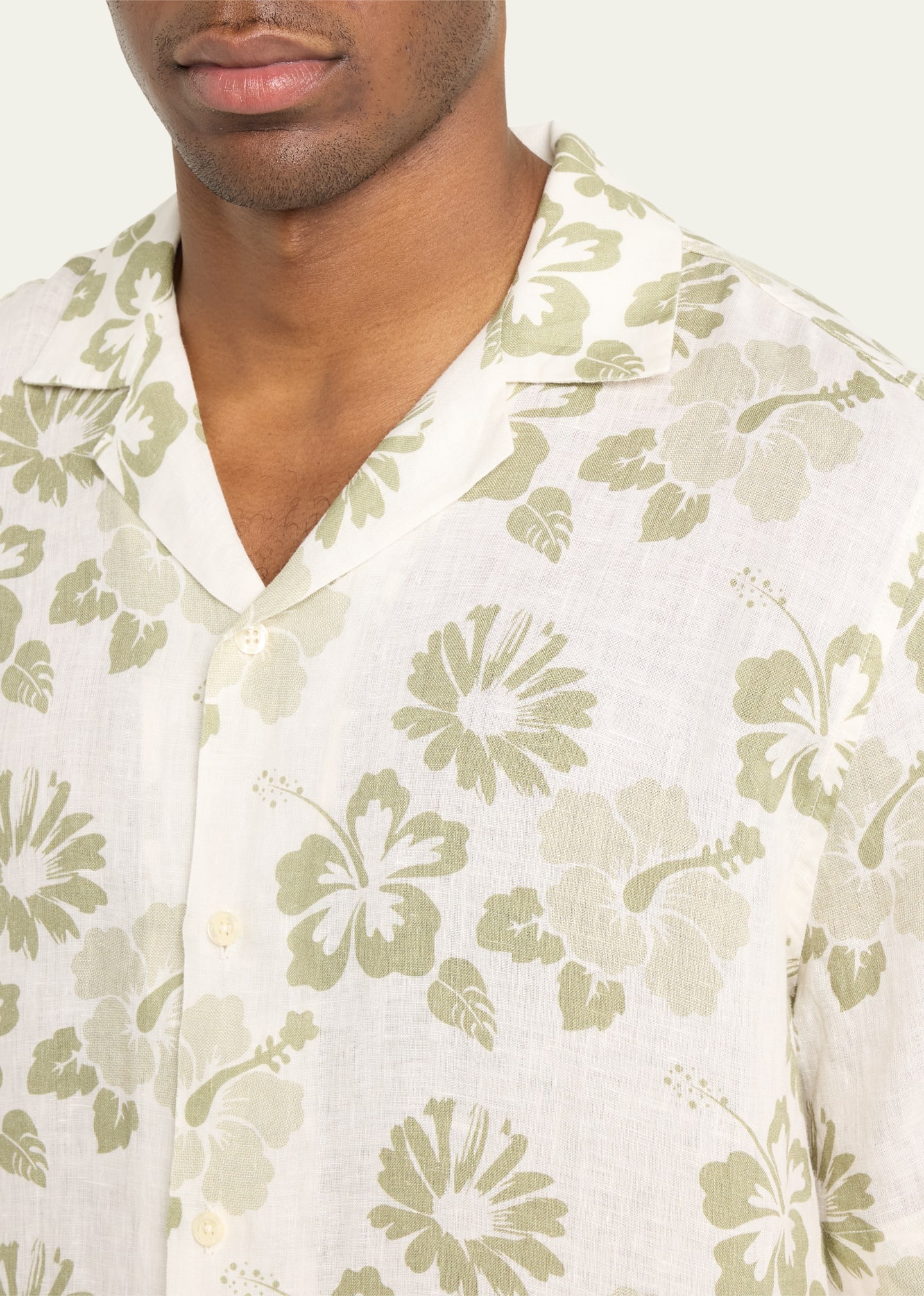 Men's Terry Jacquard Camp Shirt - 5