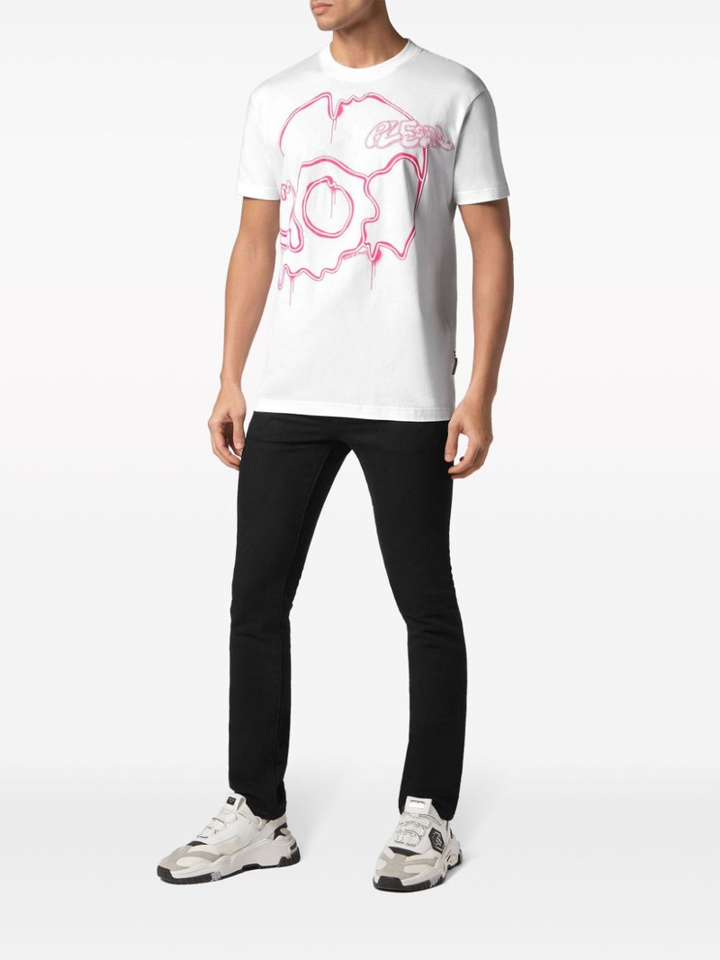 PHILIPP PLEIN Dripping Skull cotton T-shirt outlook