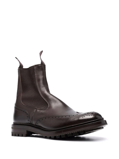 Tricker's detailed chelsea boots outlook