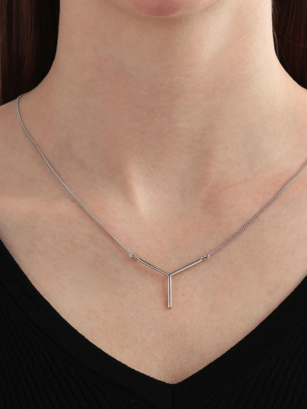 Mini Y pendant necklace - 6
