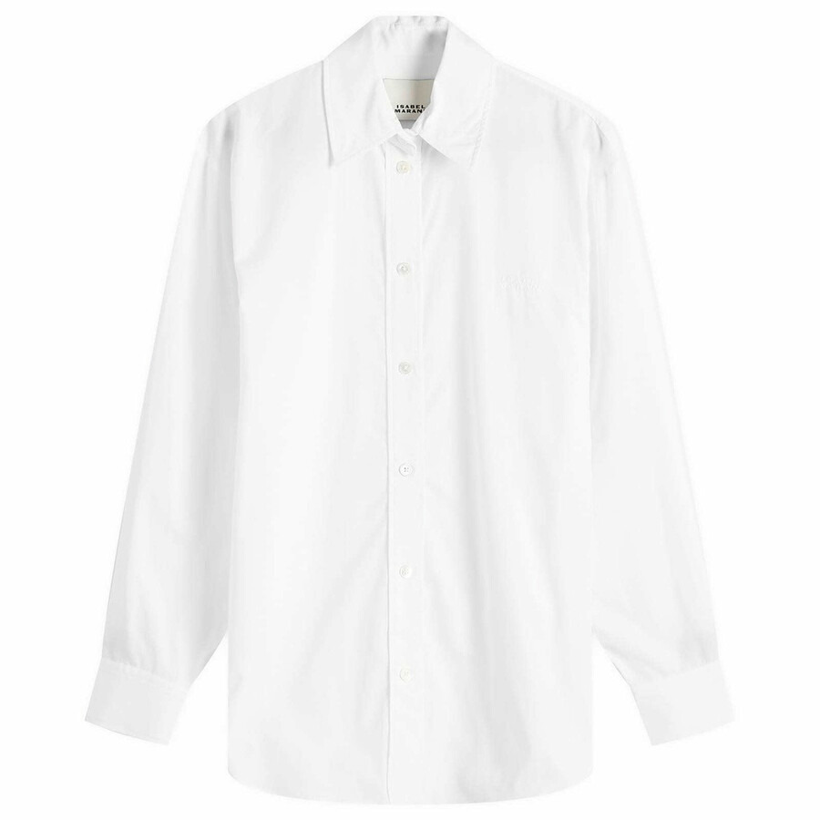 Isabel Marant Ladies White Fabriza Buttoned Down Shirt - 5