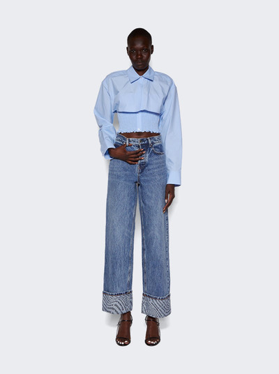 alexanderwang.t Cropped Layered Overshirt Chambray Blue outlook