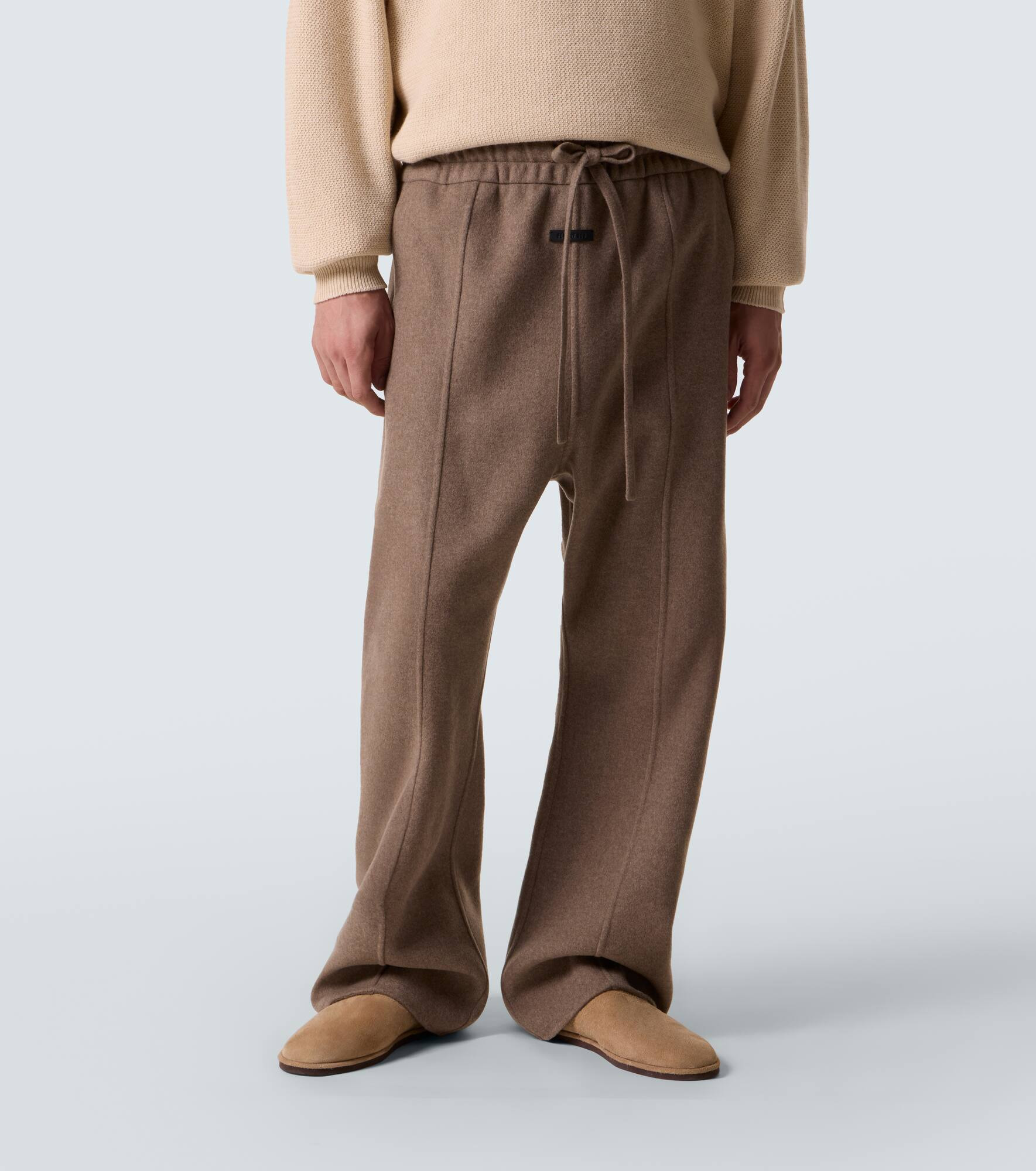 '70s wool and cashmere bootcut pants - 3