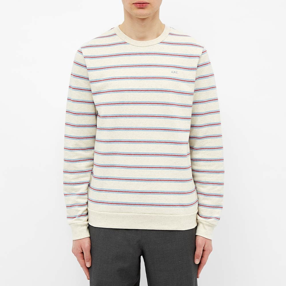 A.P.C. Tate Stripe Crew Sweat - 3