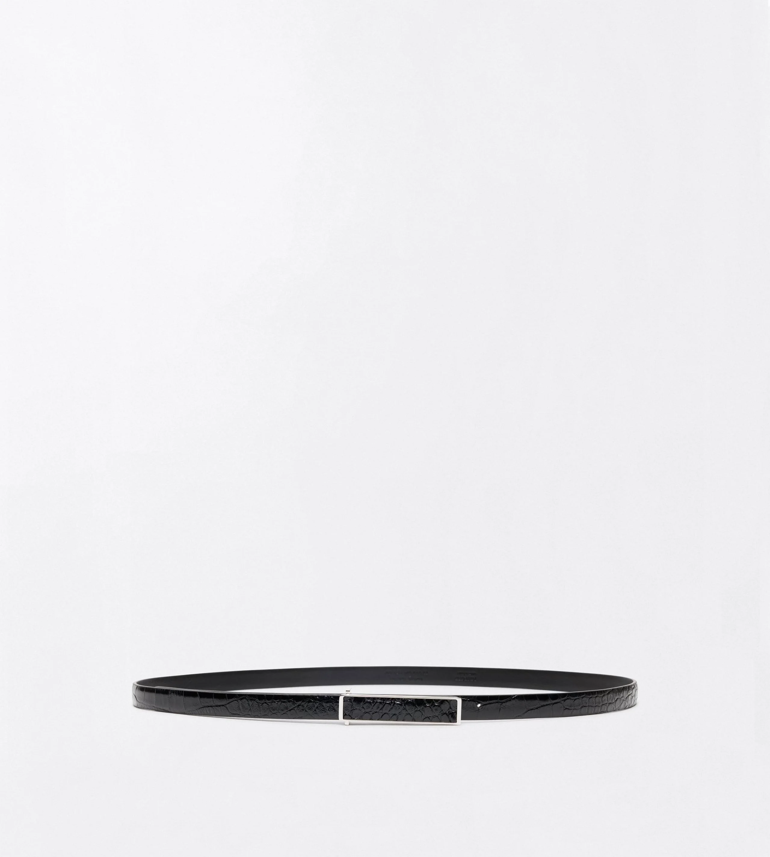 SOFT PRINTED CROC LEATHER INSERT BELT - 1
