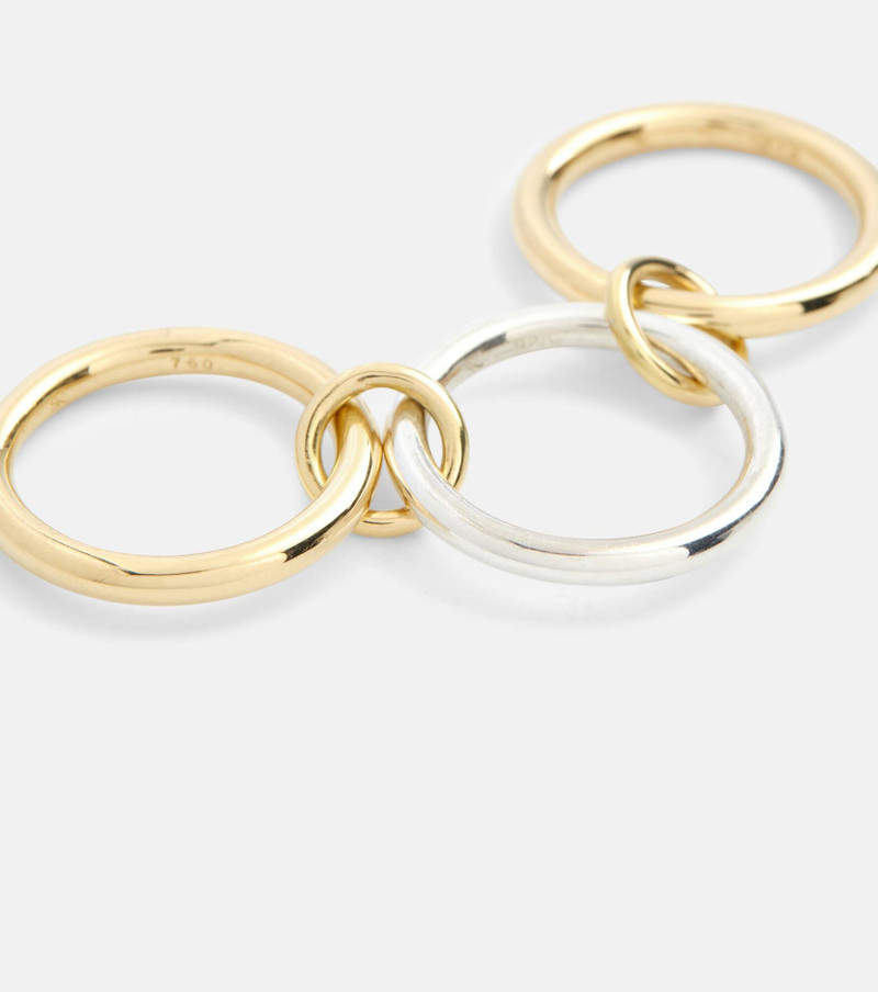 황소 SG 18kt gold 과 sterling 실버 연결 반지 4