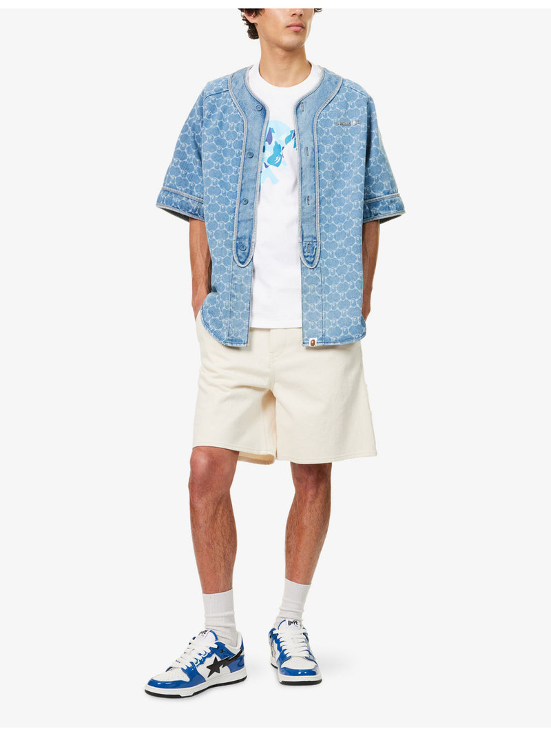 A BATHING APE® Ape Face Star Cotton-Jersey T-Shirt outlook