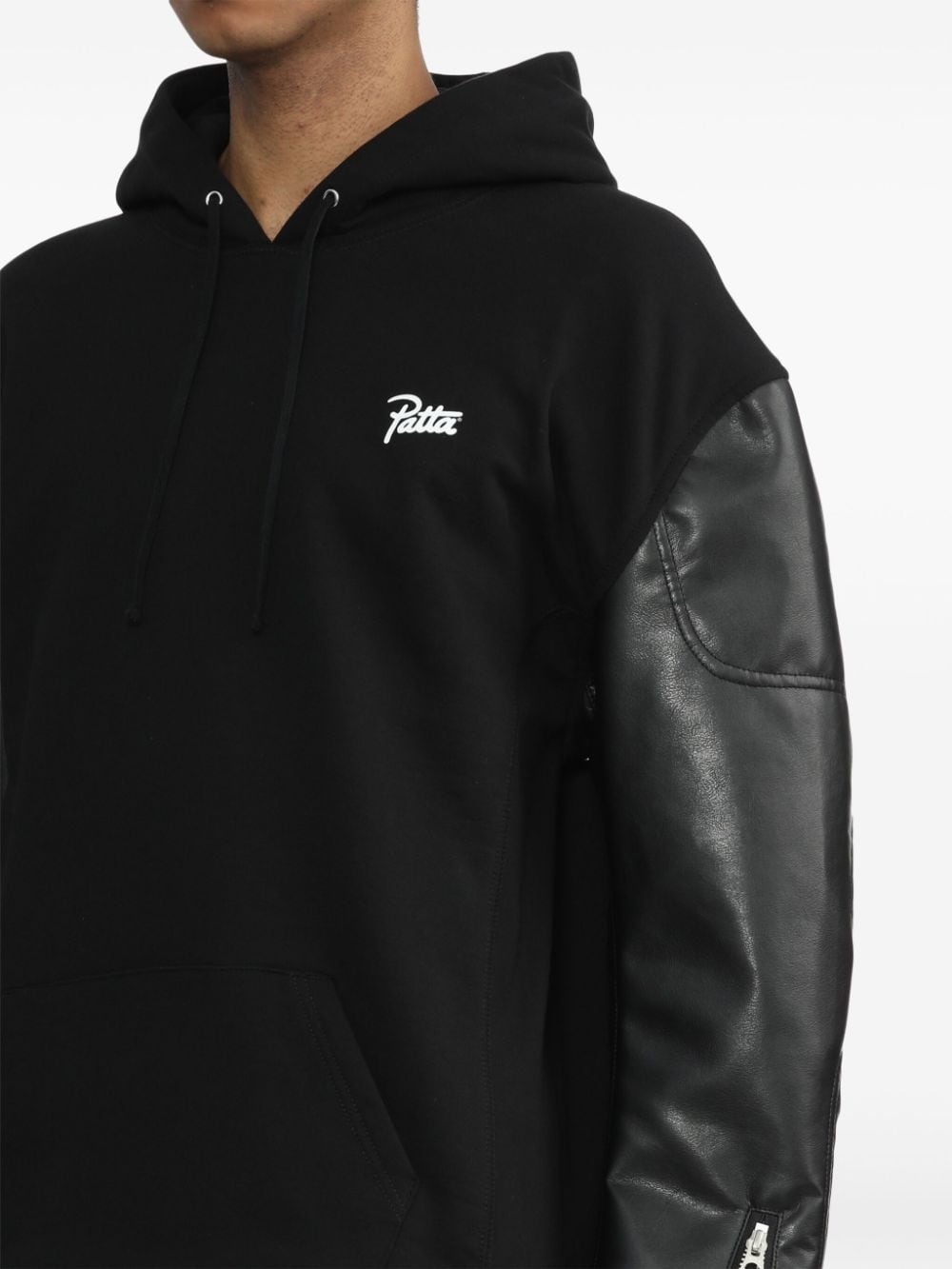 x Patta logo-print cotton hoodie - 5