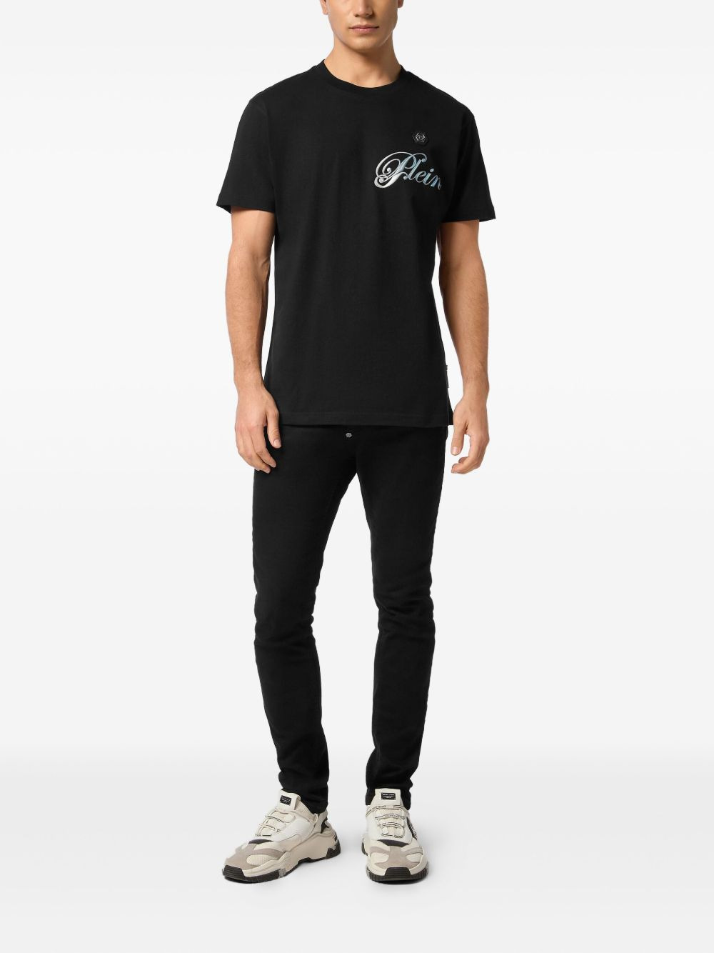 skull-print cotton T-shirt - 2