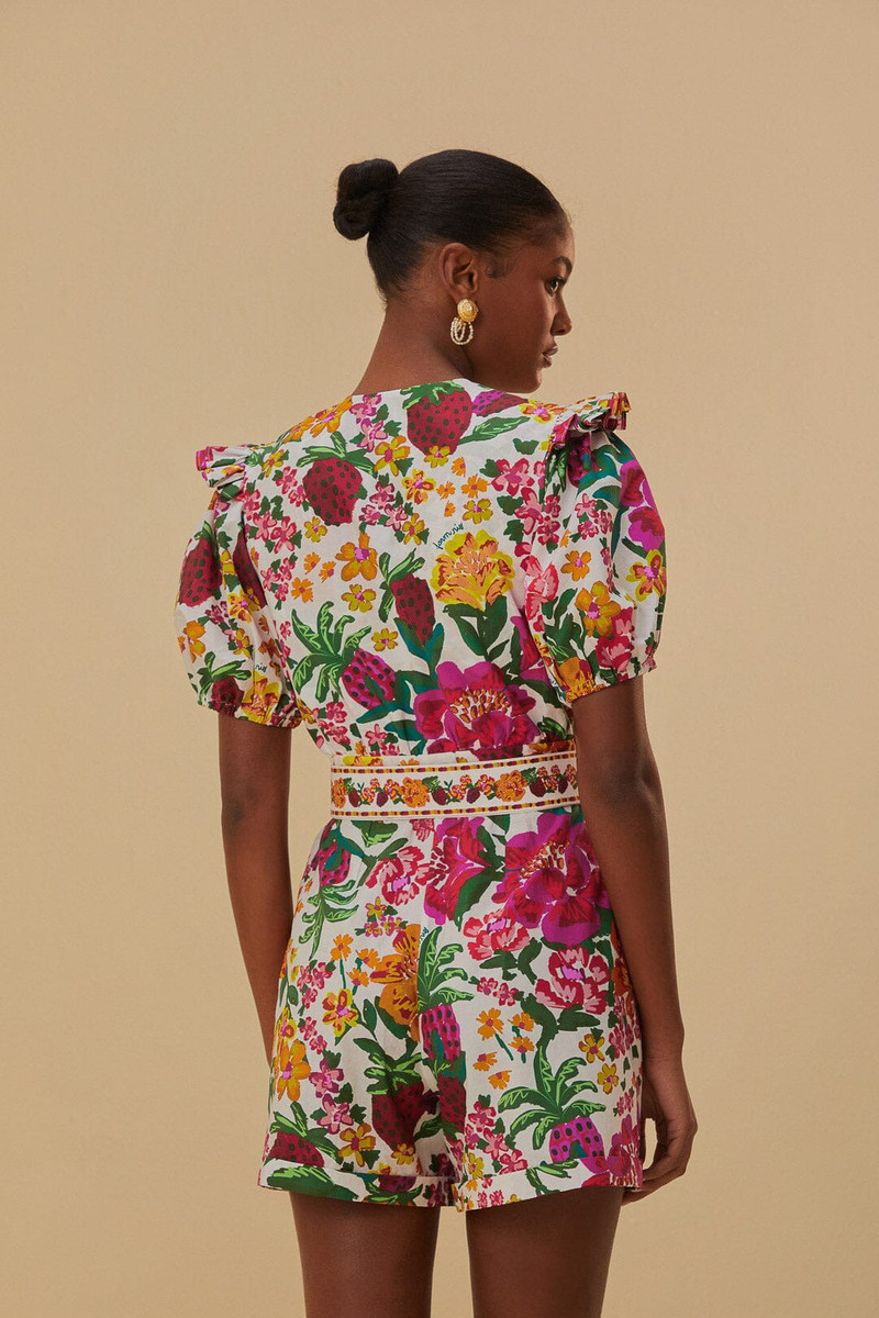 Off-White Flowerful Sketch Romper 5
