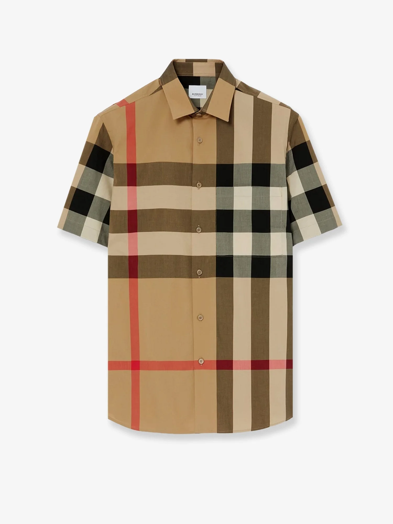 Burberry Cotton Shirt With Check Print - 1